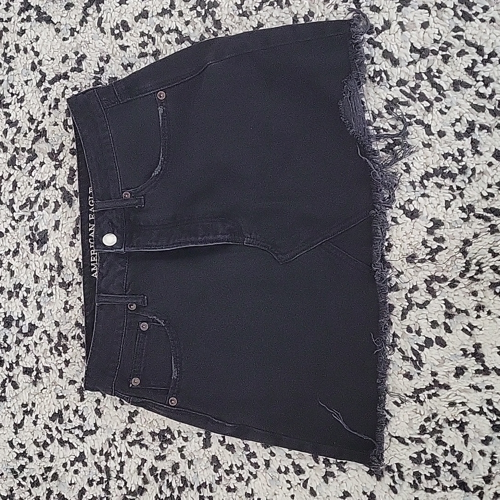 American Eagle black denim skirt